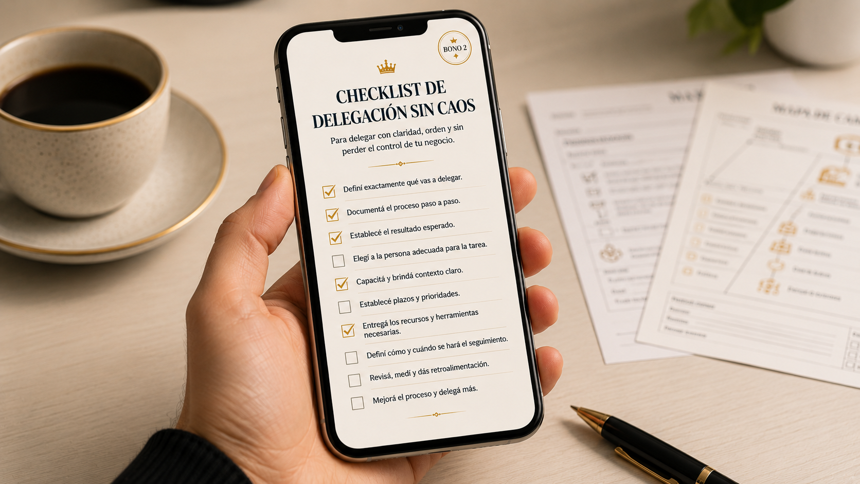 Bono 2 — Checklist de Delegación sin Caos - Arquitecto de Imperios