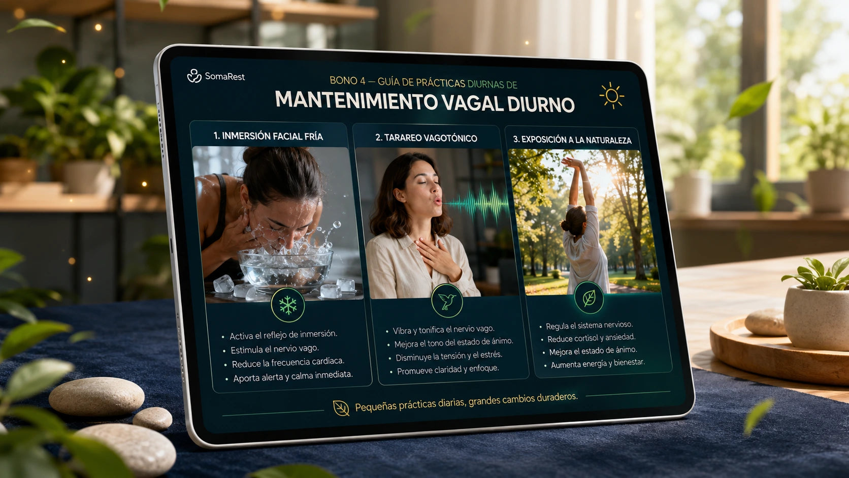 SomaRest - Guía de Prácticas Diurnas de Mantenimiento Vagal